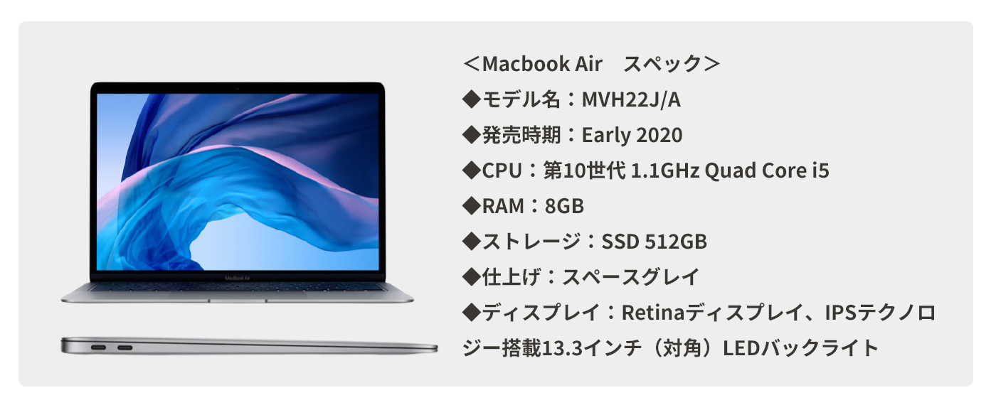 Macbook Airスペック