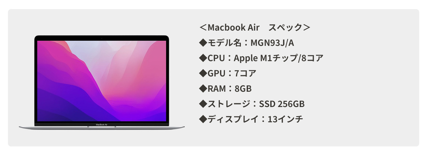 MacBook Airスペック