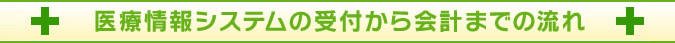 医療情報システムの受付から会計までの流れ