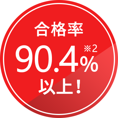 合格率90.4%※2