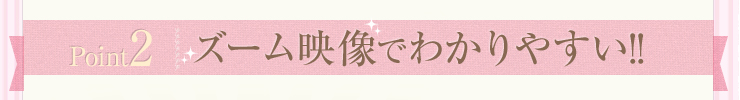 Point2 ズーム映像でわかりやすい!!