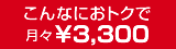 こんなにおトクで月々￥3,300