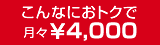 こんなにおトクで月々￥4,000