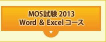 MOS試験 2013
Word & Excel コース