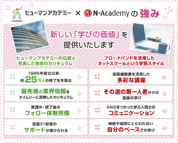 ヒューマンアカデミー × N-Academyの強み