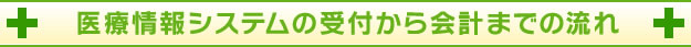 医療情報システムの受付から会計までの流れ