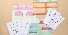 子どもと遊べる「シール遊び」を進呈
