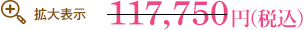 \117,750のところ