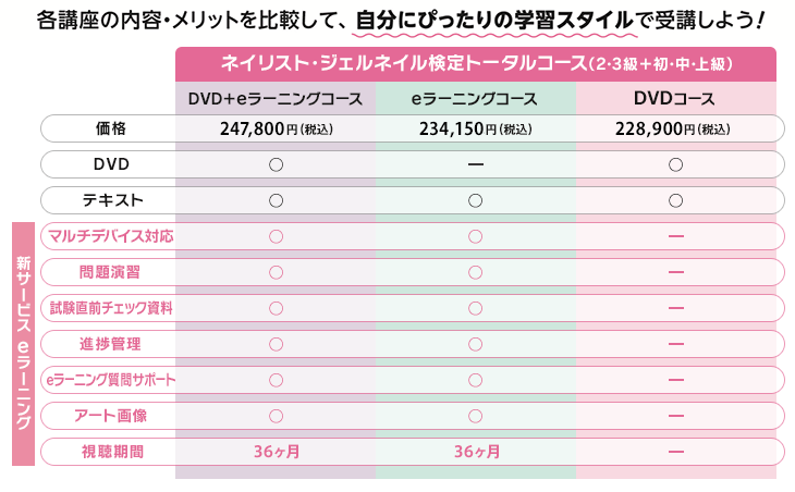 ネイリスト・ジェルネイル検定トータルコース(2・3級+初・中・上級)DVD 