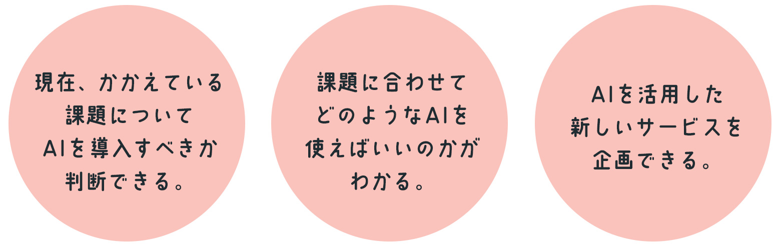 例えば、このように仕事に活かせます