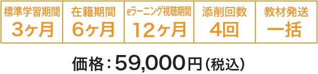 DVD＋eラーニングコース  価格：59,000円（税込）