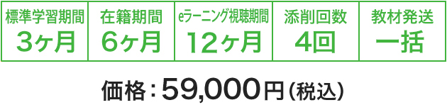 DVD＋eラーニングコース  価格：59,000円（税込）